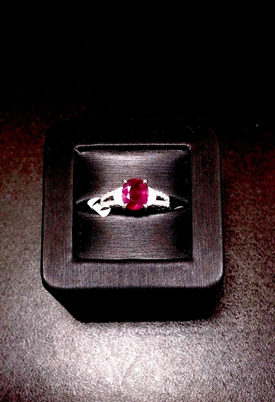 A Beautiful ruby coming from the mountains of the beautiful country Tajikistan ,it is said that they have features quite similar to that of an ruby originating from Burma ,Also these rubies are very rare as well ,the ruby we have here is 2.37 crats