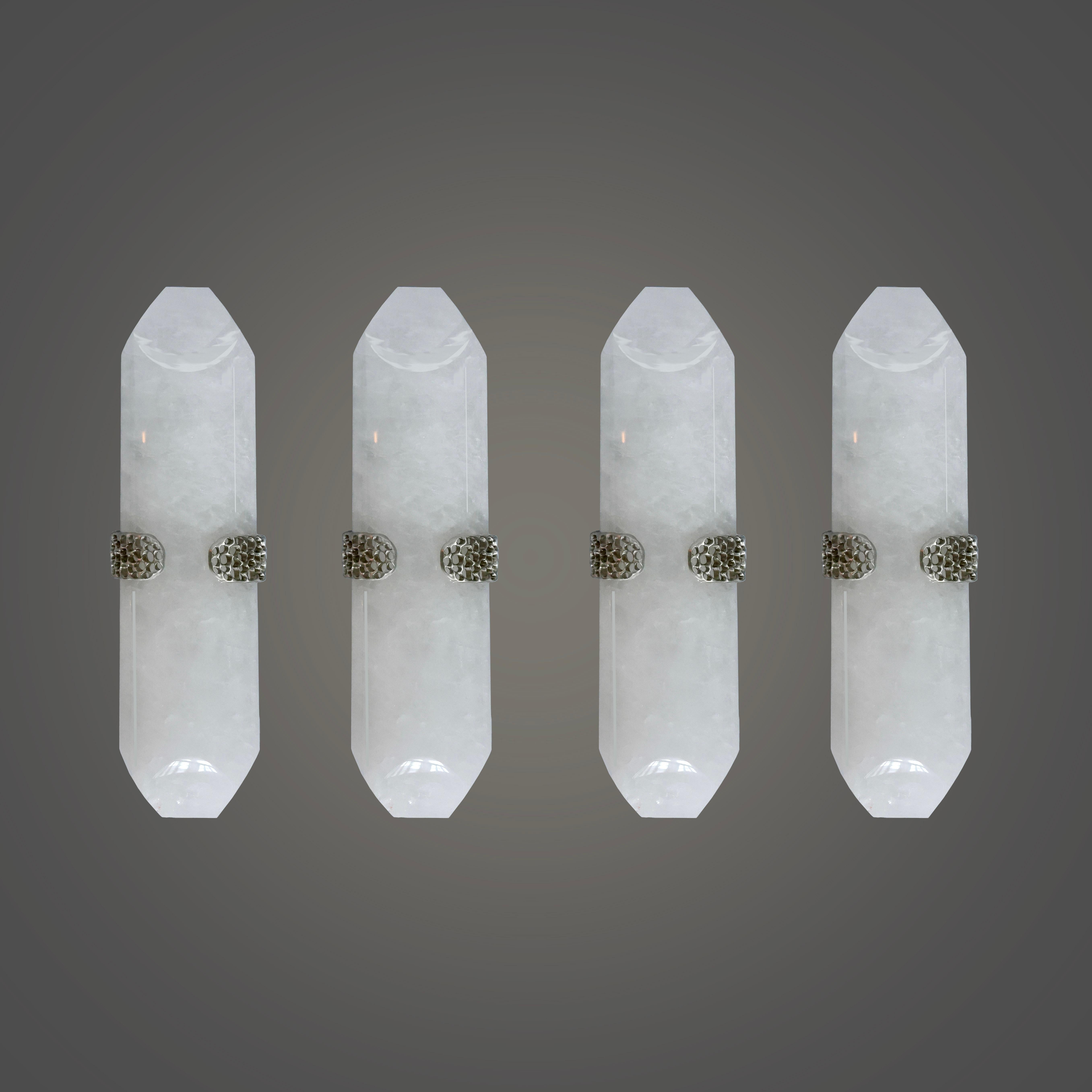 TDW18 Apliques de Cristal de Roca by Phoenix en Excelente estado para la venta en New York, NY