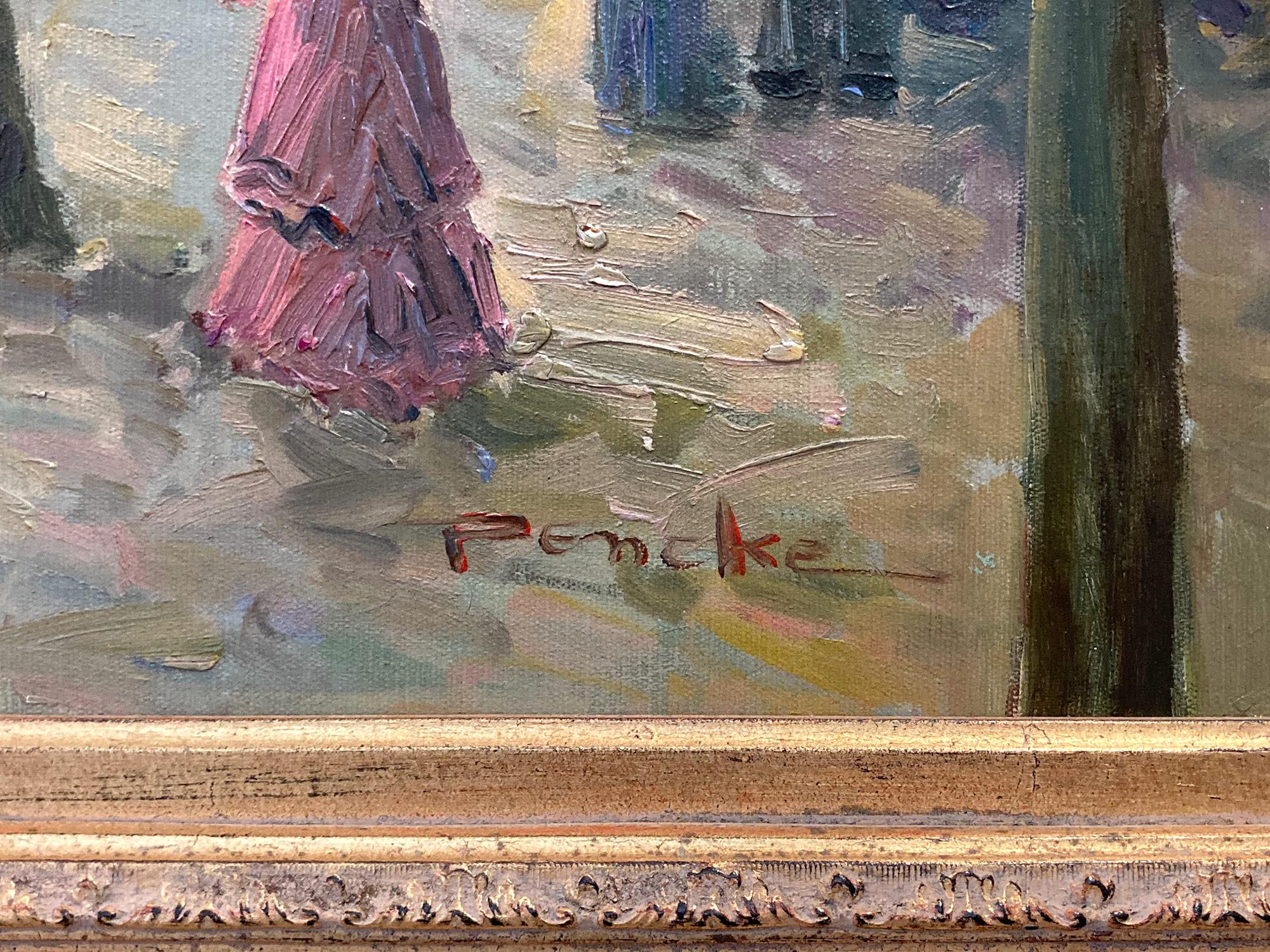 « City Life at The Grands Boulevards », scène de rue parisienne post-impressionniste en vente 8