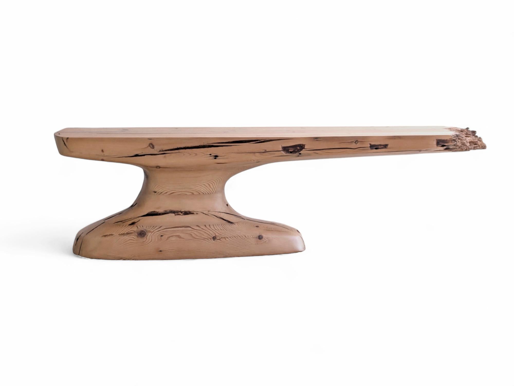 Tea 1750 Collection Bench by AMBER x IÑIGO CALLEJA
Dimensions: W 175 x D 50 x H 50 cm. 
Materials: Old tea Beams, natural finish.

Iñigo Calleja is an engineer, designer and soulful maker born in Spain. He landed his first graduate job at European