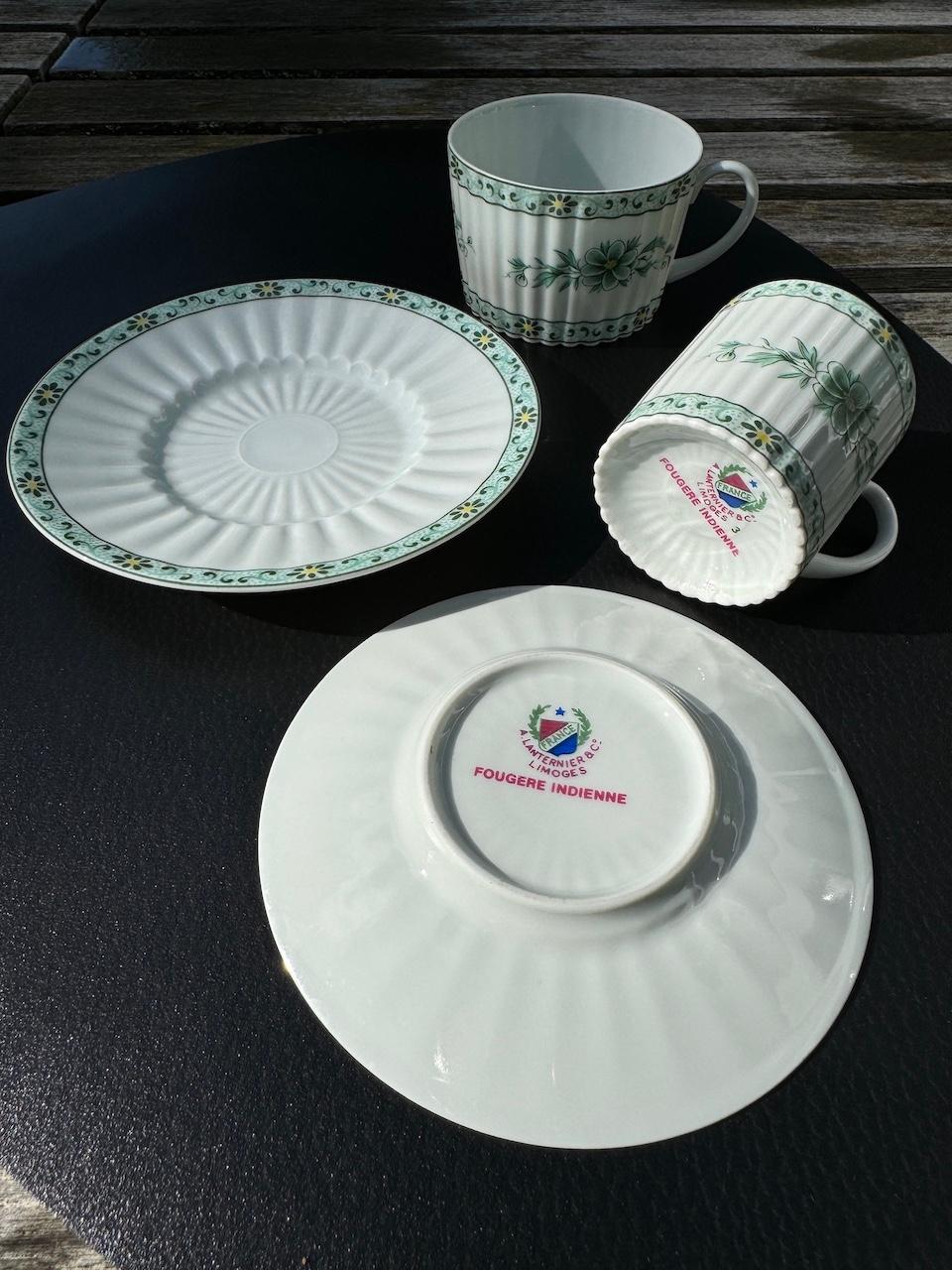 Tea and Coffee Set by Alfred Lanternier Limoges Porcelain Circa 1920 27 Pieces 8