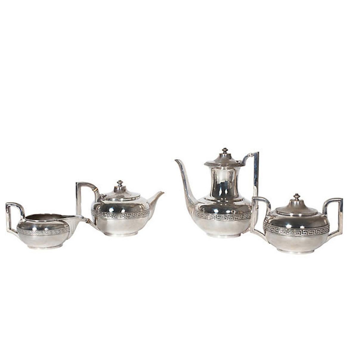 Four Piece Gorham Silver Tea and Coffee Set