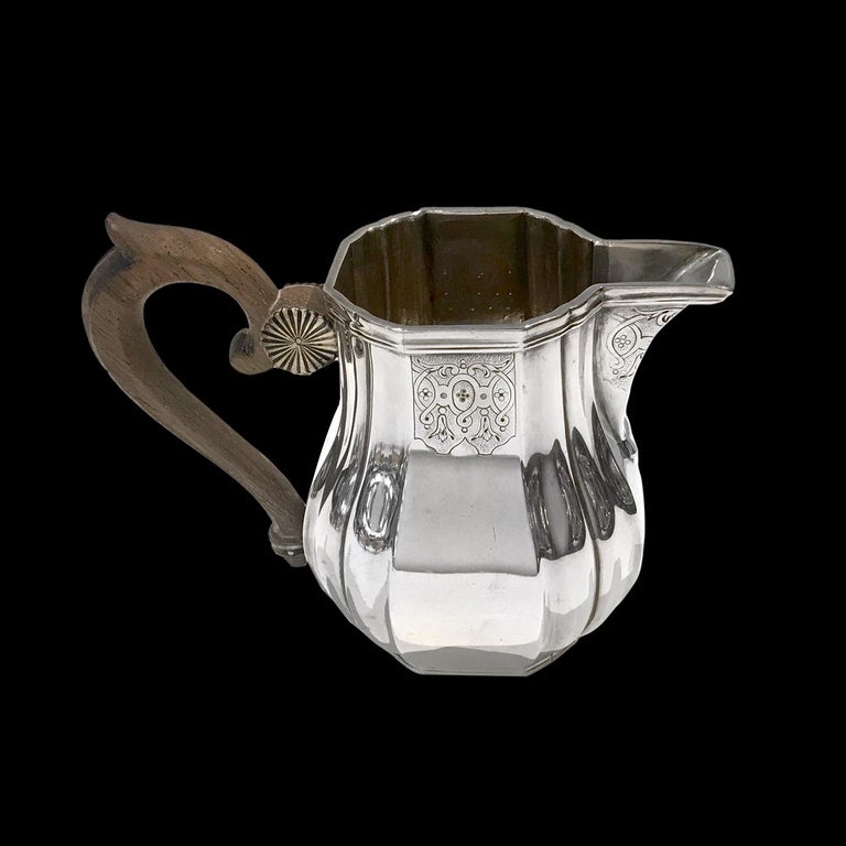 Tea and Coffee Set in Sterling Silver by Falkenberg, 1894-1928 For Sale 1