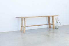 Tea Bench in White Oak