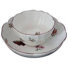 Antique Tea bowl and Saucer, Chelsea, circa 1752