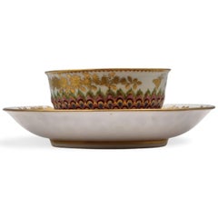 Tea Bowl & Saucer, Peacock Decoration, Chelsea, circa 1765