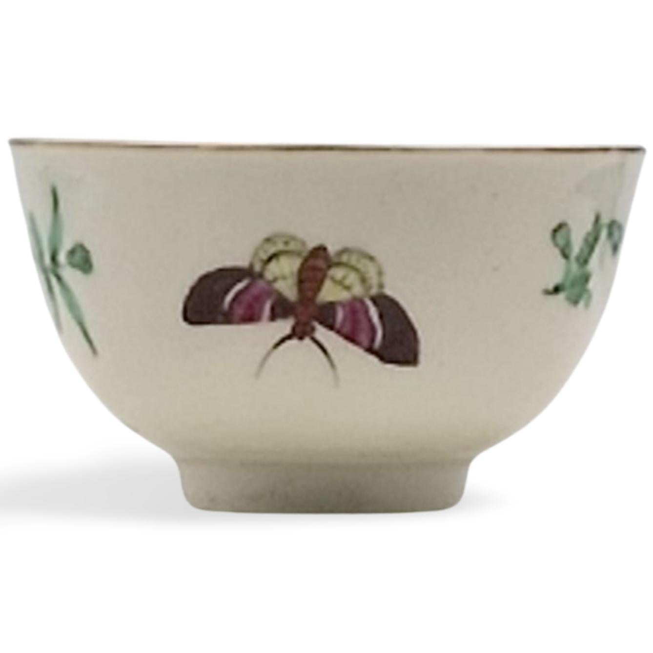Cuenco y Plato de Té con Insectos. Worcester, Giles, hacia 1760 en venta 1