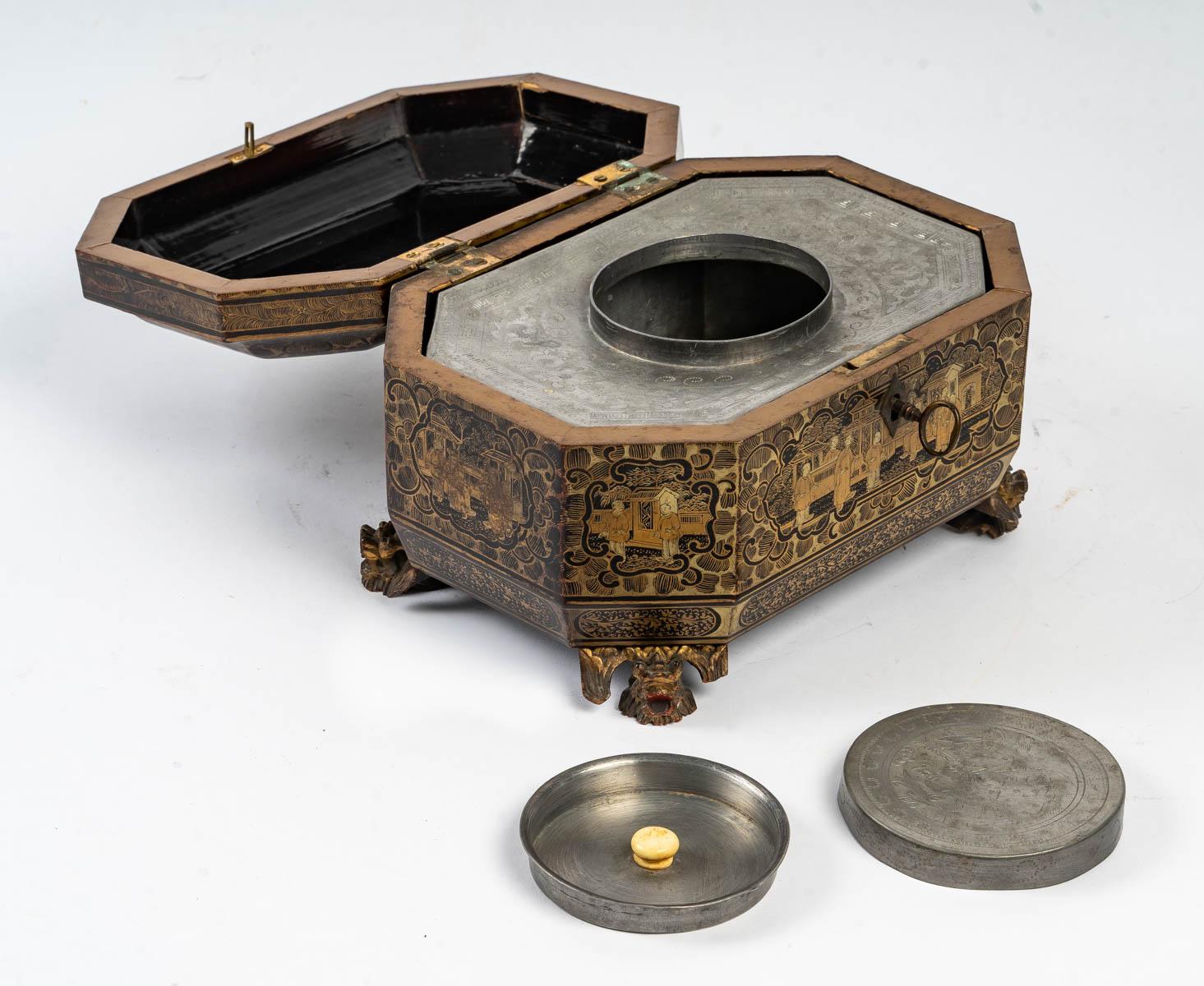 Tea Box, 19th Century In Good Condition In Saint-Ouen, FR