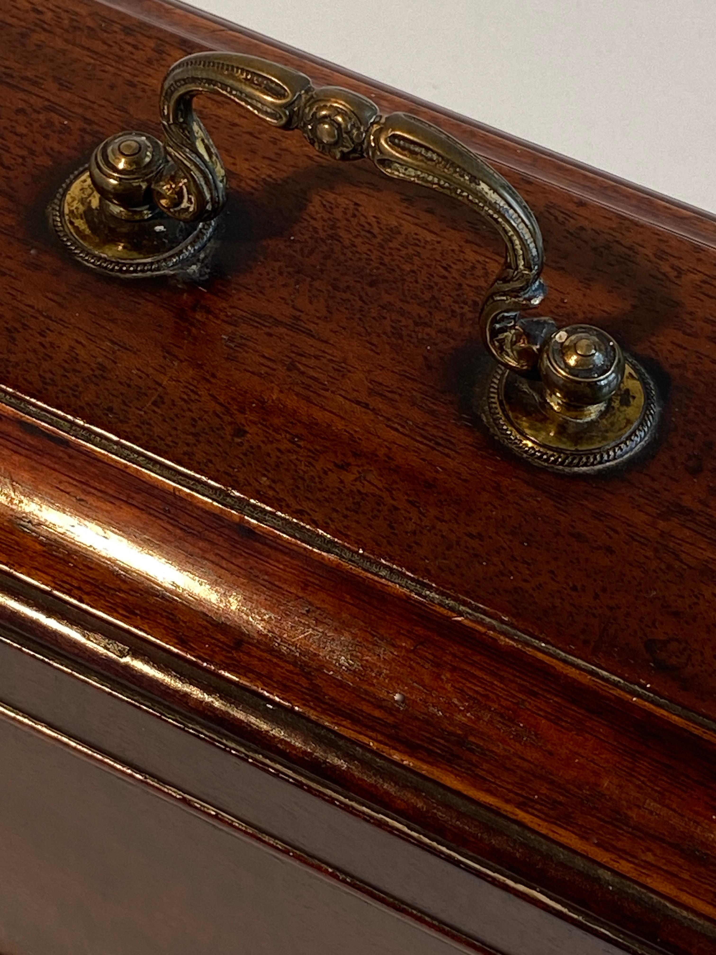 Brass Tea Caddy English George III For Sale