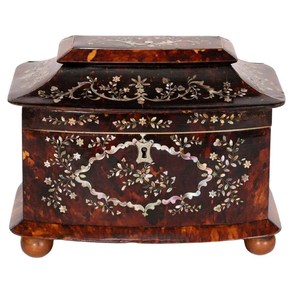 Tortise Shell Box Tortoise Shell Boxes - 89 For Sale at 1stDibs | antique tortoise shell ...