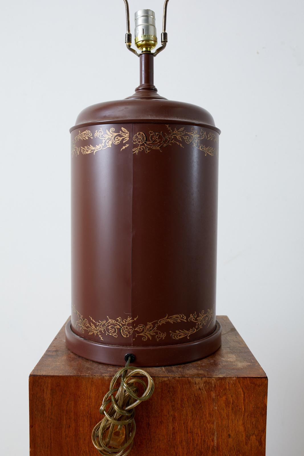 Tea Canister Tole Lamp 4
