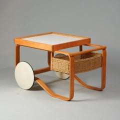 Tea Cart Model 900, Alvar Aalto, Oy Huonekalu- ja Rakennustyötehdas Ab, Mid-20th