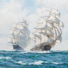 Tea clipper ‘Taeping’ closing on ‘Ariel’ by Henry Scott FRSA