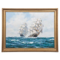 Tea clipper ‘Taeping’ closing on ‘Ariel’ by Henry Scott FRSA