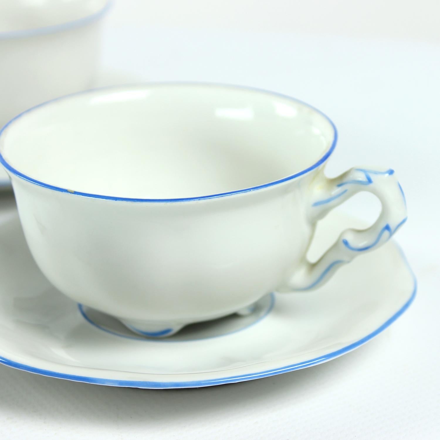 Tea / Coffee Porcelain Set By Pirkenhammer Brezova, 1950s For Sale 1