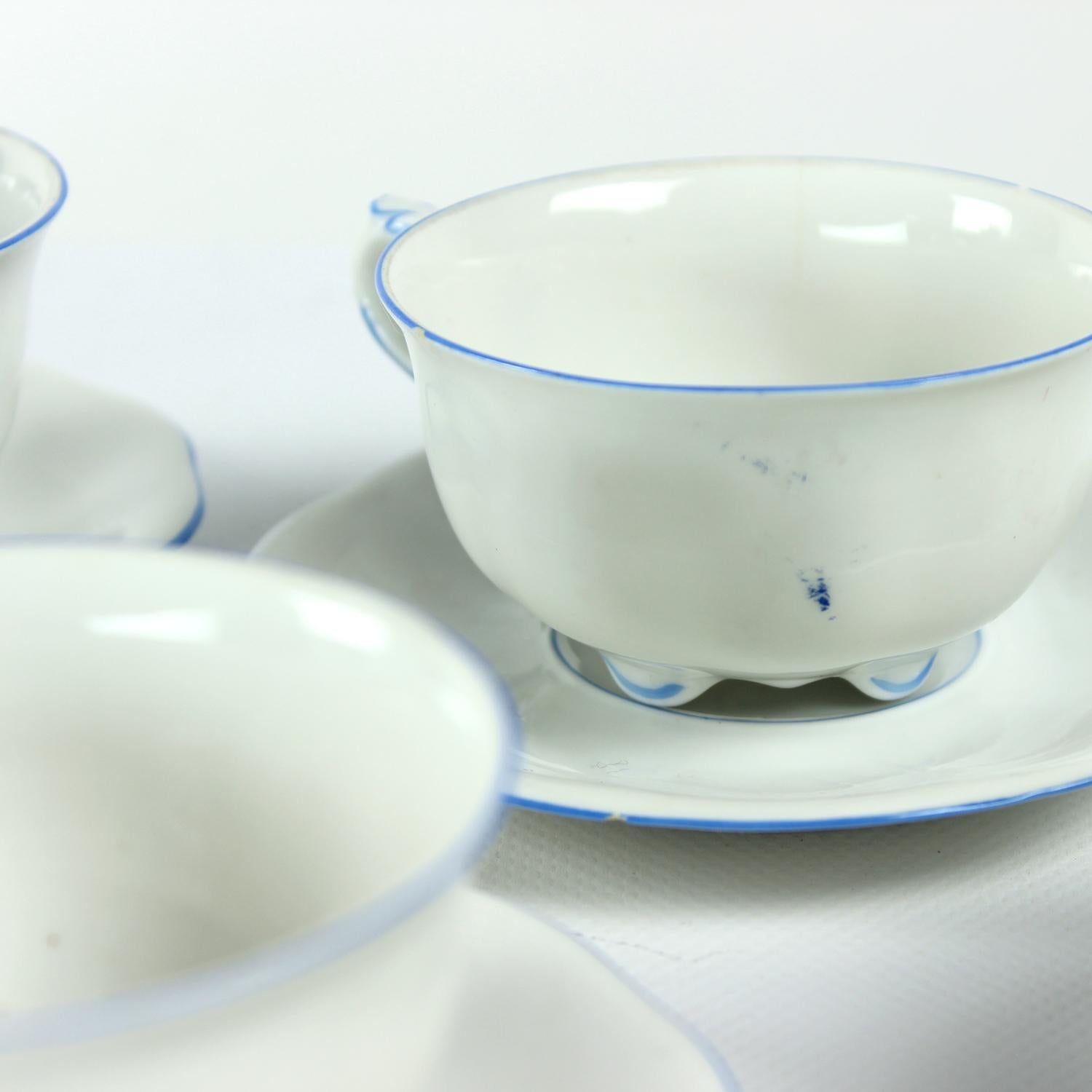 Tea / Coffee Porcelain Set By Pirkenhammer Brezova, 1950s For Sale 3
