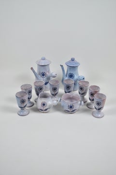 tea/coffee service, "Les grottes Dieulefit", France, 50's