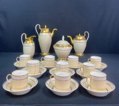 Tea/coffee Service - Porcelain - Pl Dagoty - Empire - France - XIXth