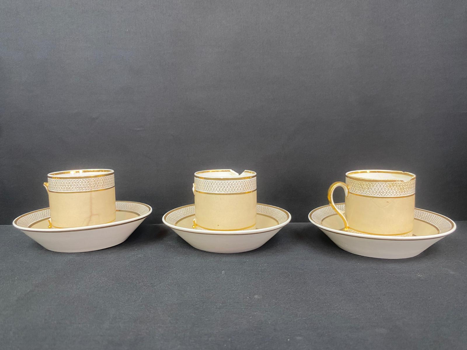 Tea/coffee Service - Porcelain - Pl Dagoty - Empire - France - XIXth 2
