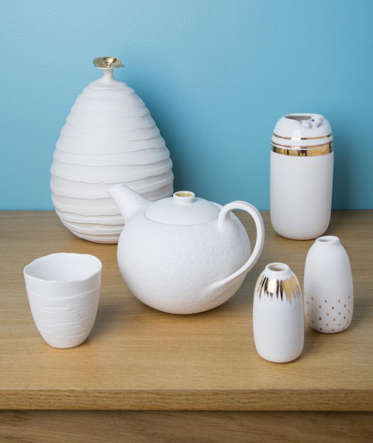 Teetasse Karo - 2er Set + Untertassen (Französisch) im Angebot
