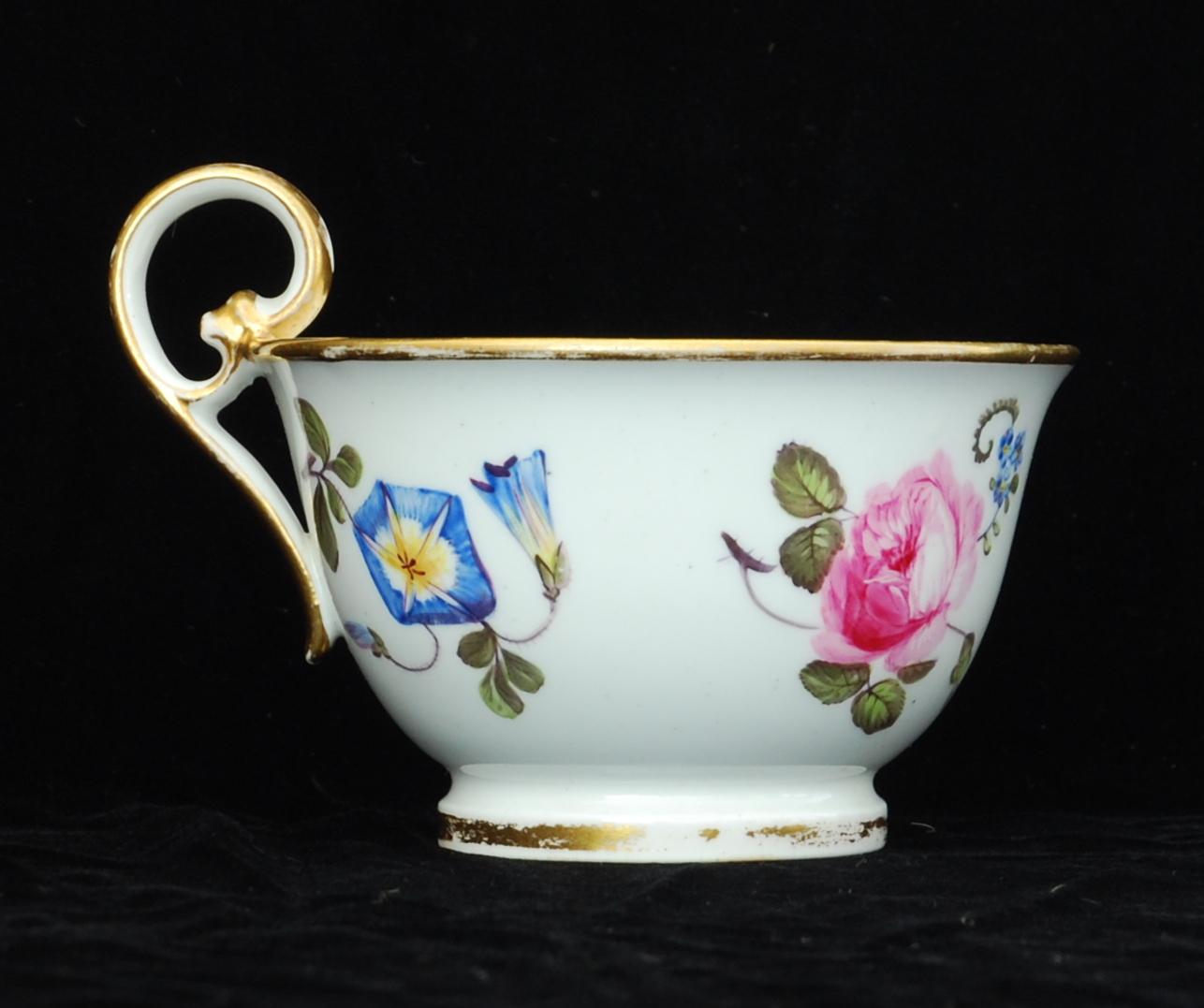 Regency Tea Cup and Saucer Nantgarw Porcelain, circa 1815 For Sale