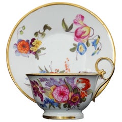 Antique Tea Cup and Saucer Nantgarw Porcelain, circa 1815