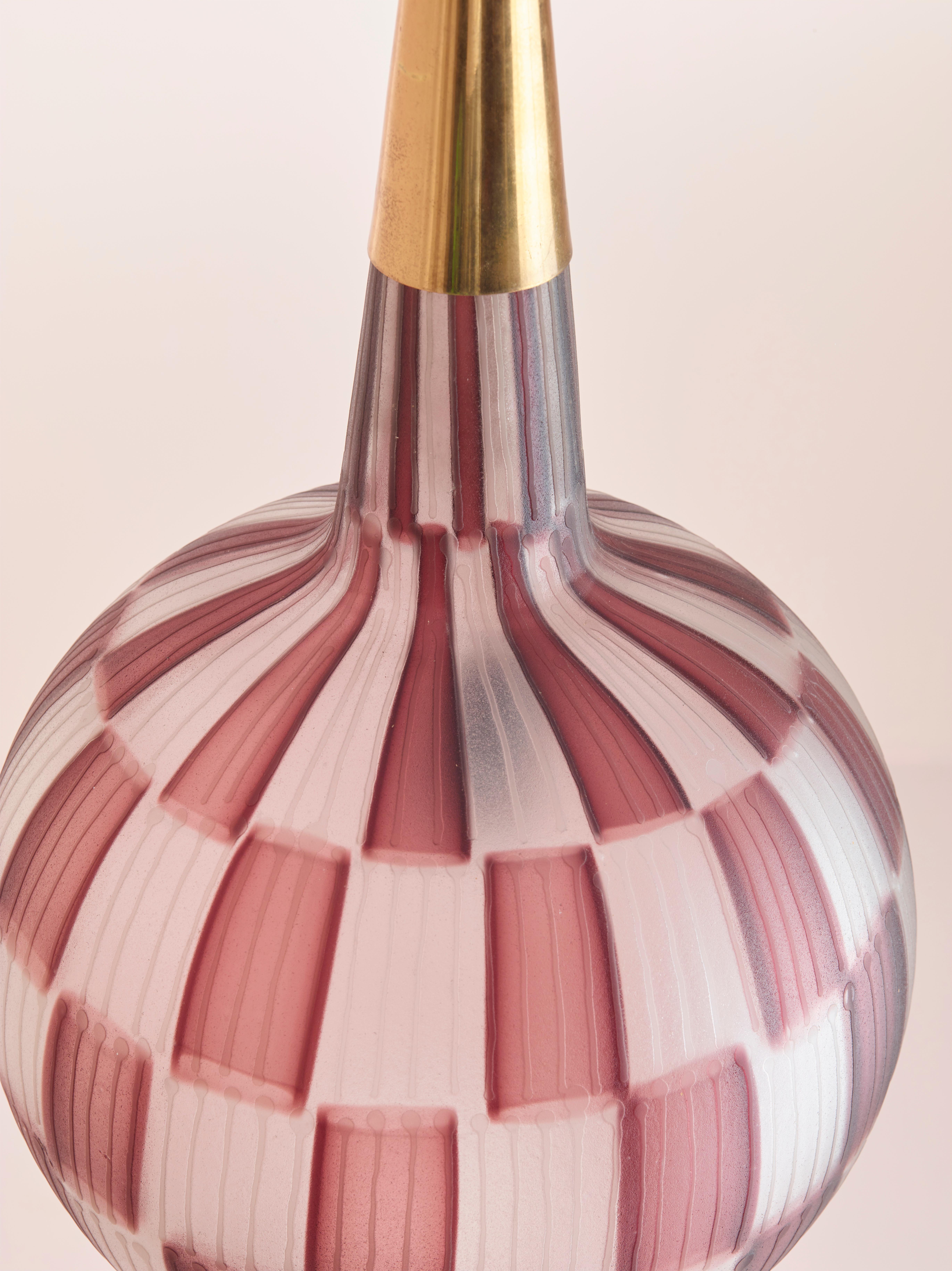 Tea Morosati Pendelleuchte von Stilnovo mit Barovier & Toso Glas, Italien, 1964 im Angebot 2
