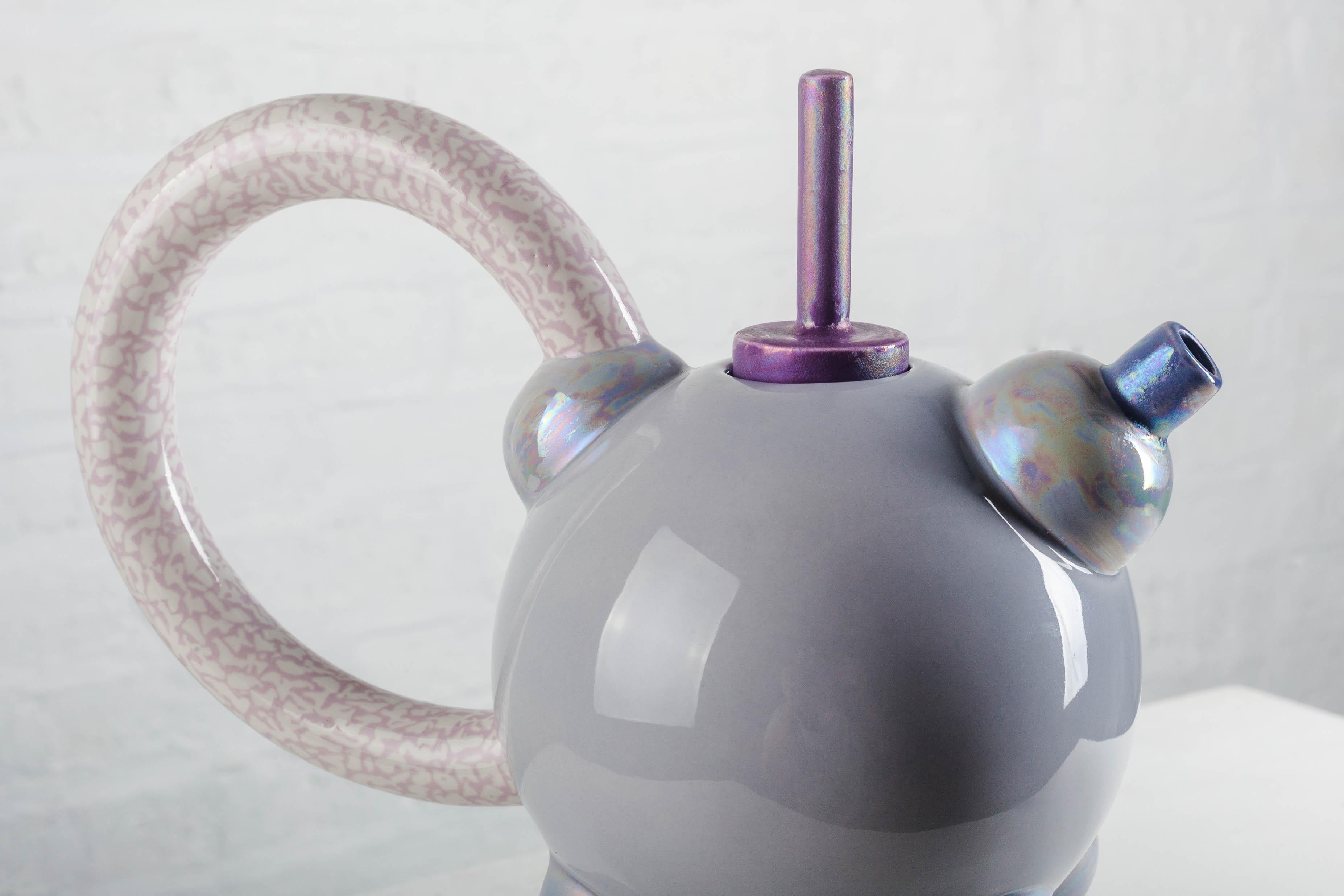 Tea Pot Columbina Superba by Matteo Thun for Memphis, Rare Artist Proof Numbered For Sale 9