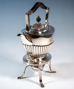 Tea Pot With Rechaud, by Goldsmiths' & Silversmiths' Company, London, 1888-1889