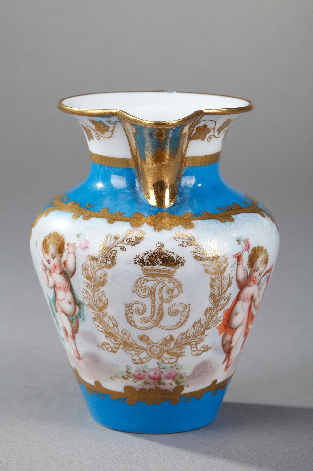 Tea Service with Sevres and Château des Tuileries Marks For Sale 4