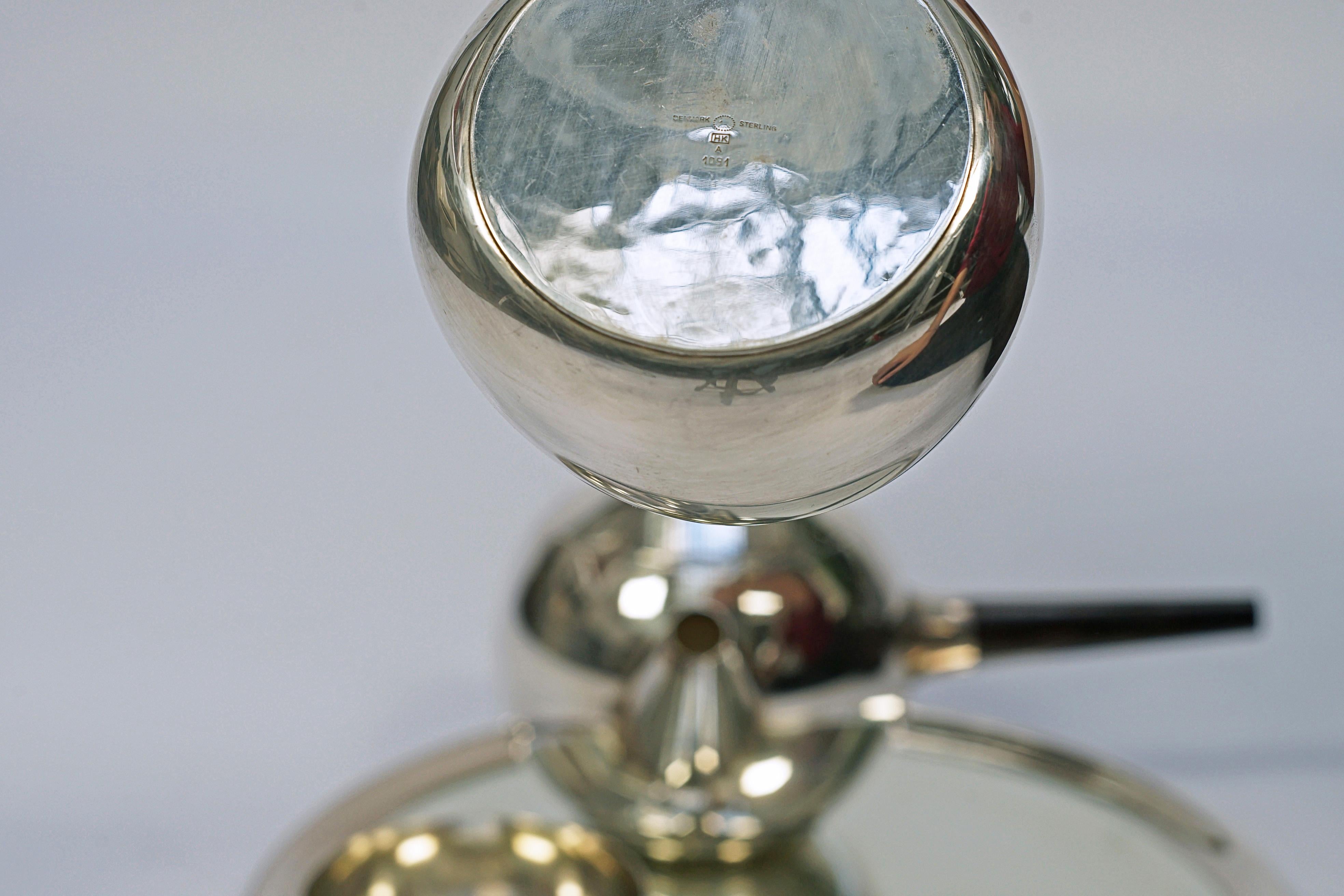 Danish Tea set by Georg Jensen For Sale