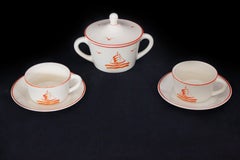 Tea Set by Gio Ponti for Richard Ginori, 1930s, Set of 5