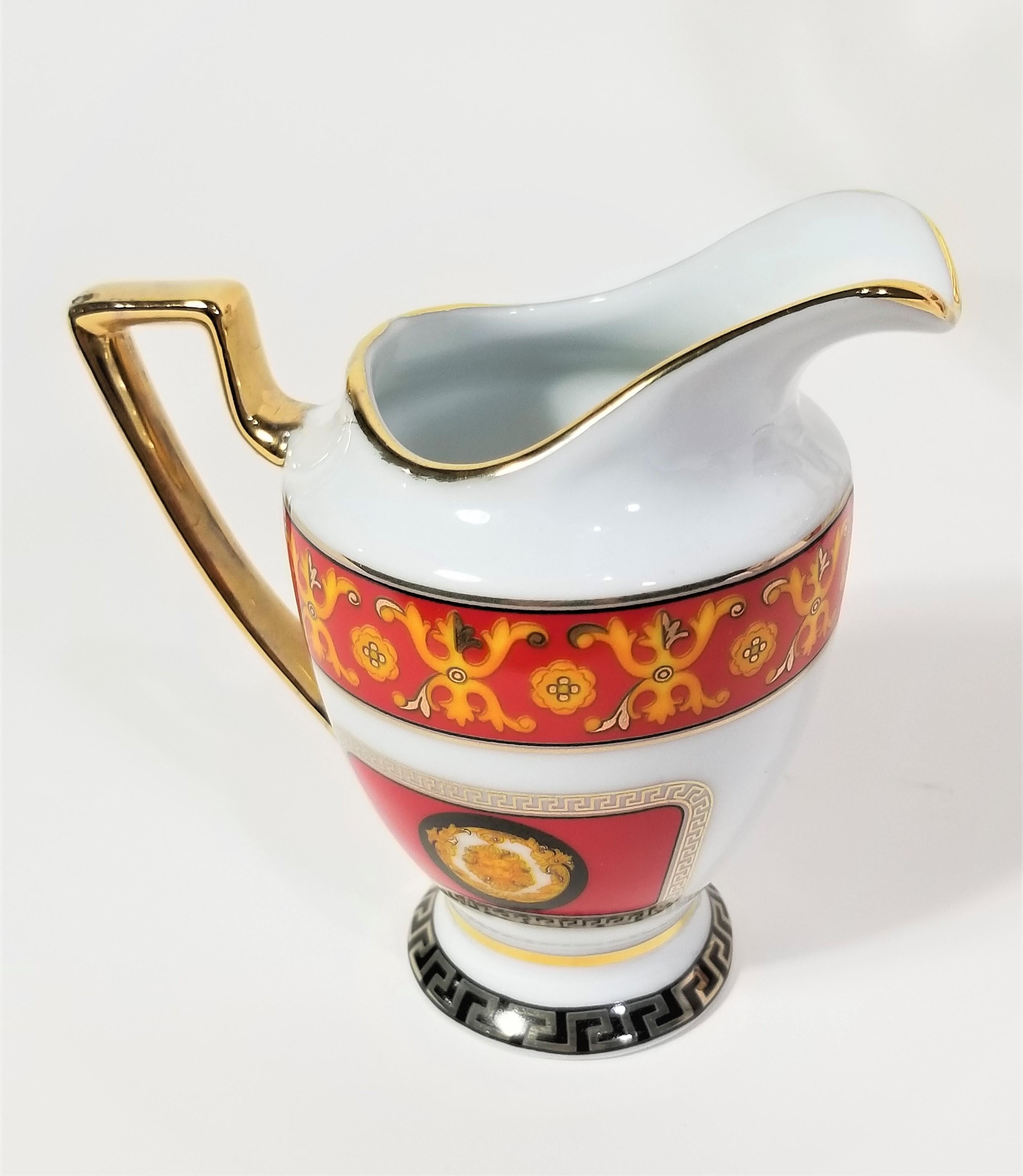 Tea Set by Imperial Greek Key Detail Mid Century 15 Piece For Sale 5