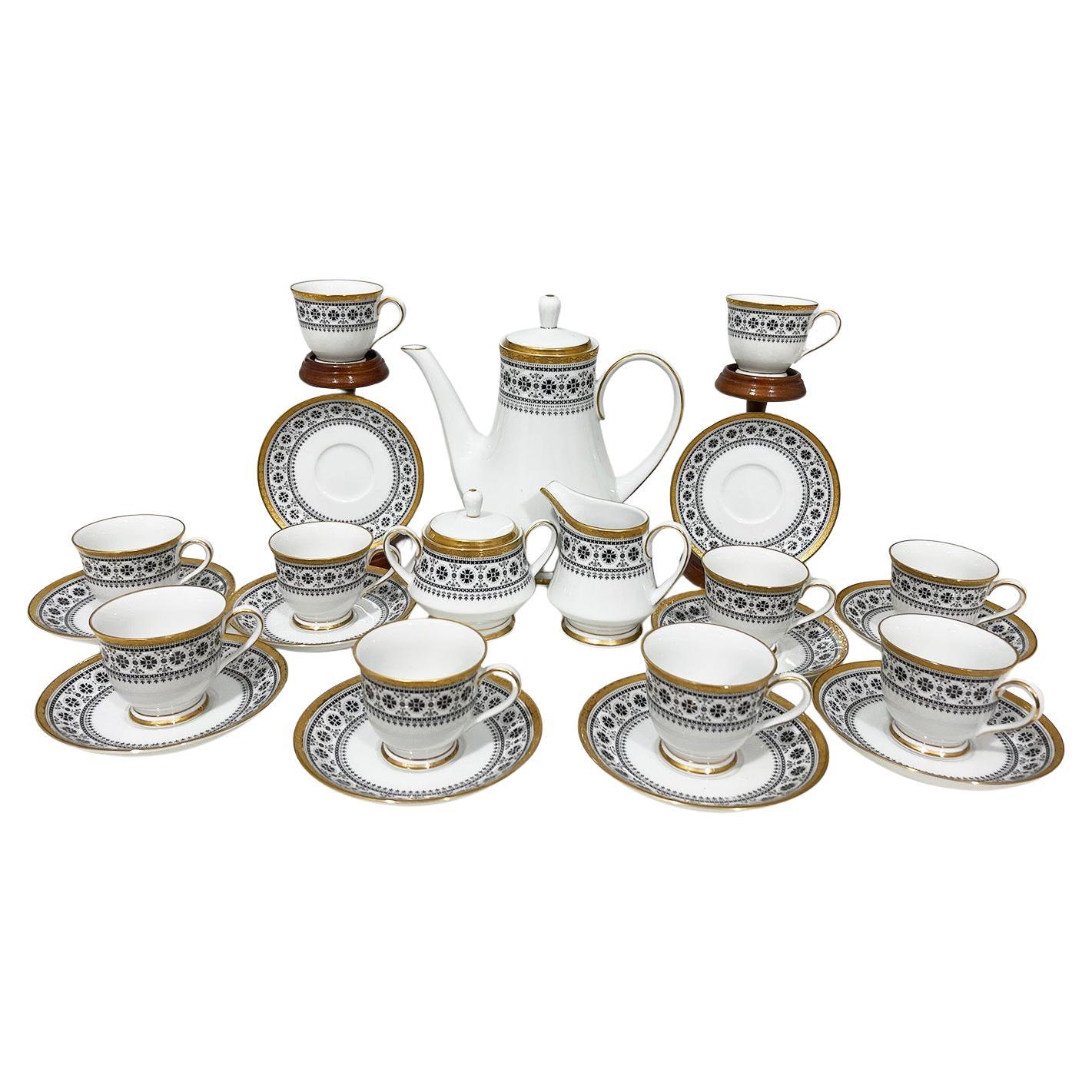 Tea set by Noritake Japan "Scheherazade" pattern for 10 persons