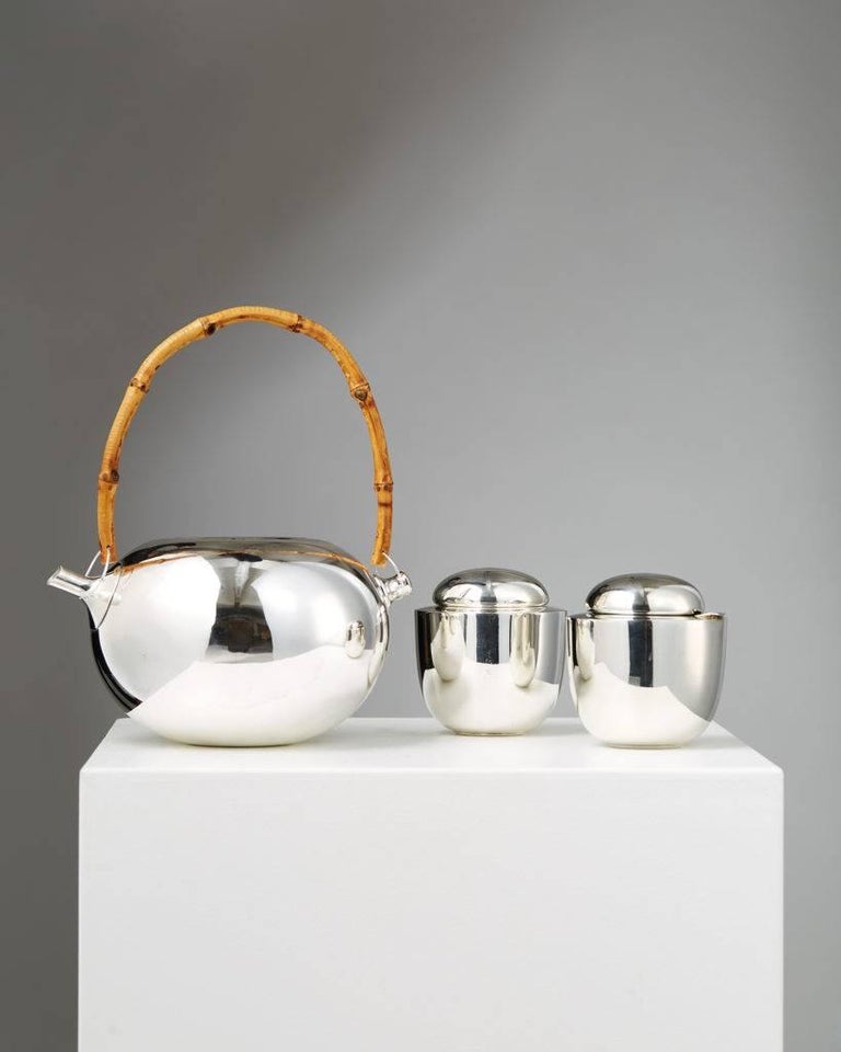 Tea Set Designed by Vivanna Torun BülowHübe for Dansk International