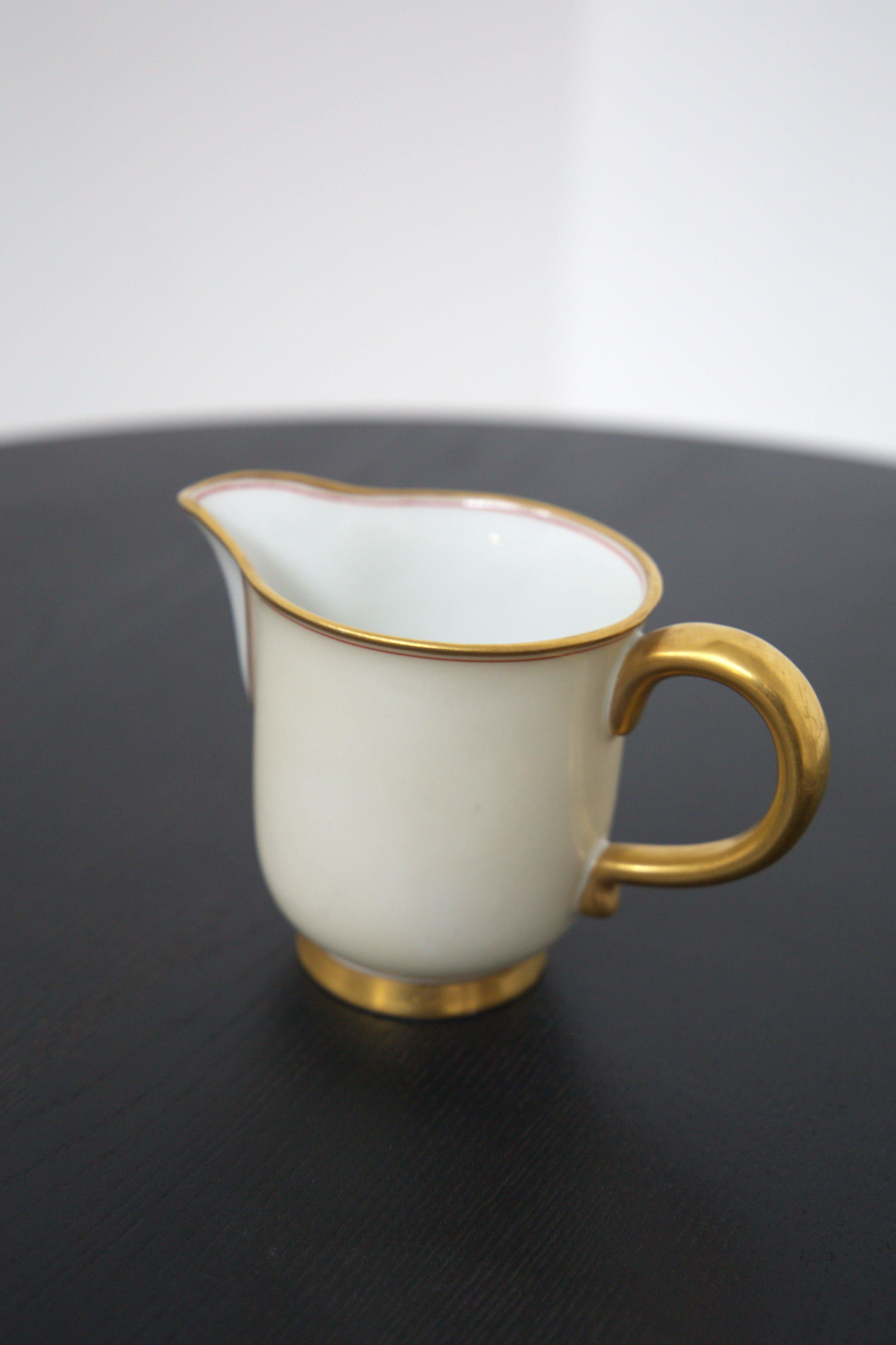 Tea Set in Ceramic and Pure Gold by Gio Ponti for Richard Ginori 8