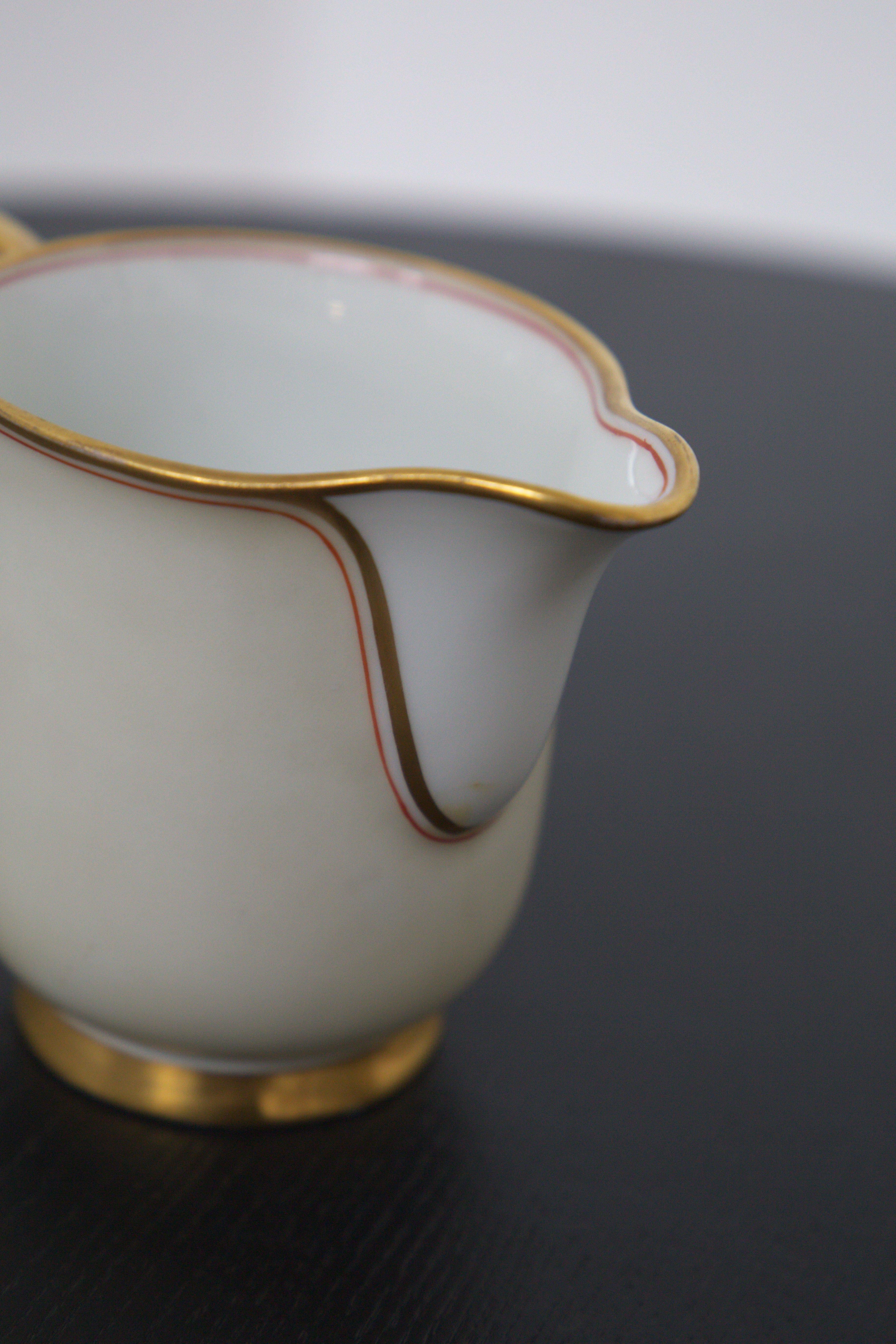 Tea Set in Ceramic and Pure Gold by Gio Ponti for Richard Ginori 9