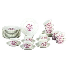 Tea Set in Limoges Porcelain, Marked Haviland, France Sec, xx