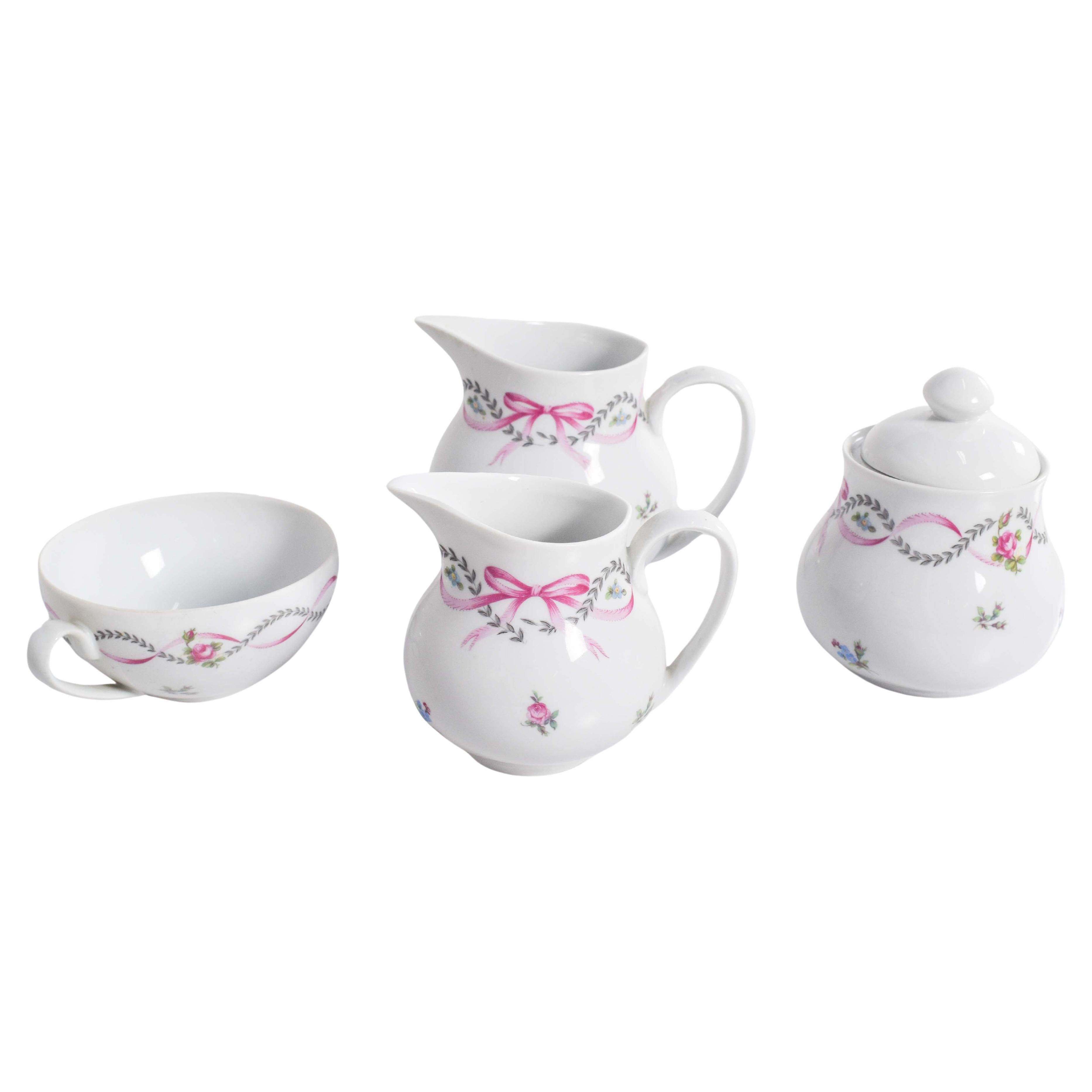 Juego de Té Porcelana de Limoges, Francia