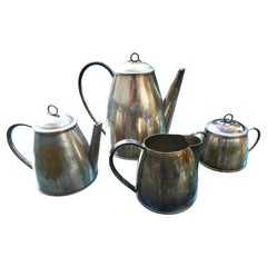 Tea set, possibly designed by Gio Ponti, 800 silver
