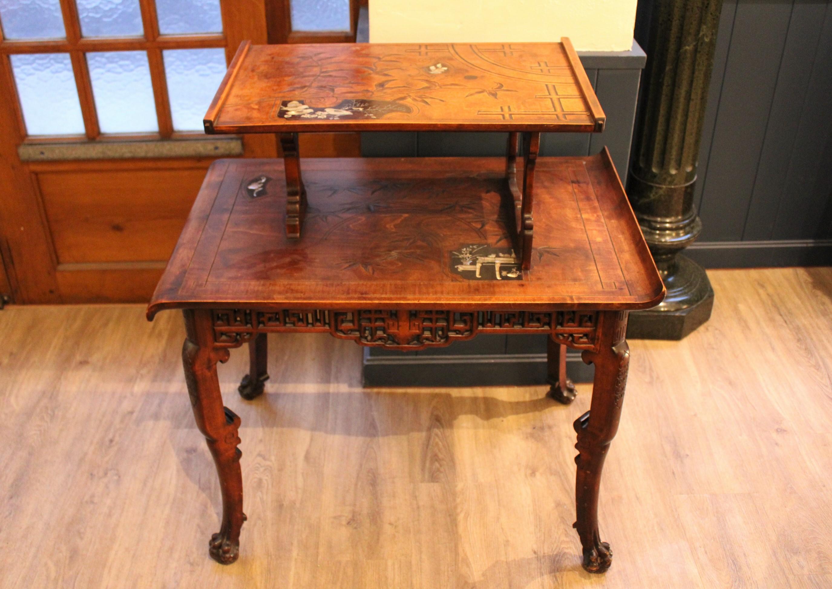 French Tea Table by Gabriel Viardot, France, 19th Century For Sale