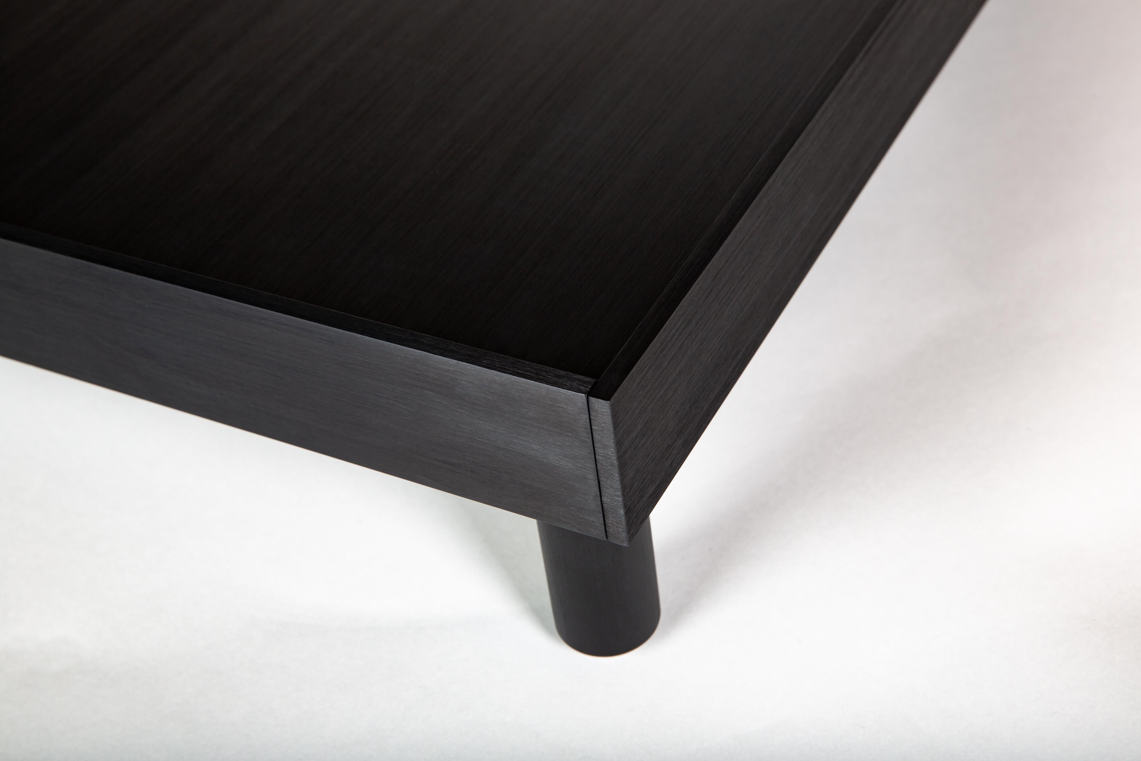Tea Table in Brushed and Anodized Aluminum by Jonathan Nesci For Sale 3