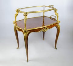 Antique Tea Table 'Mesage' by François Linke, France, Circa 1890