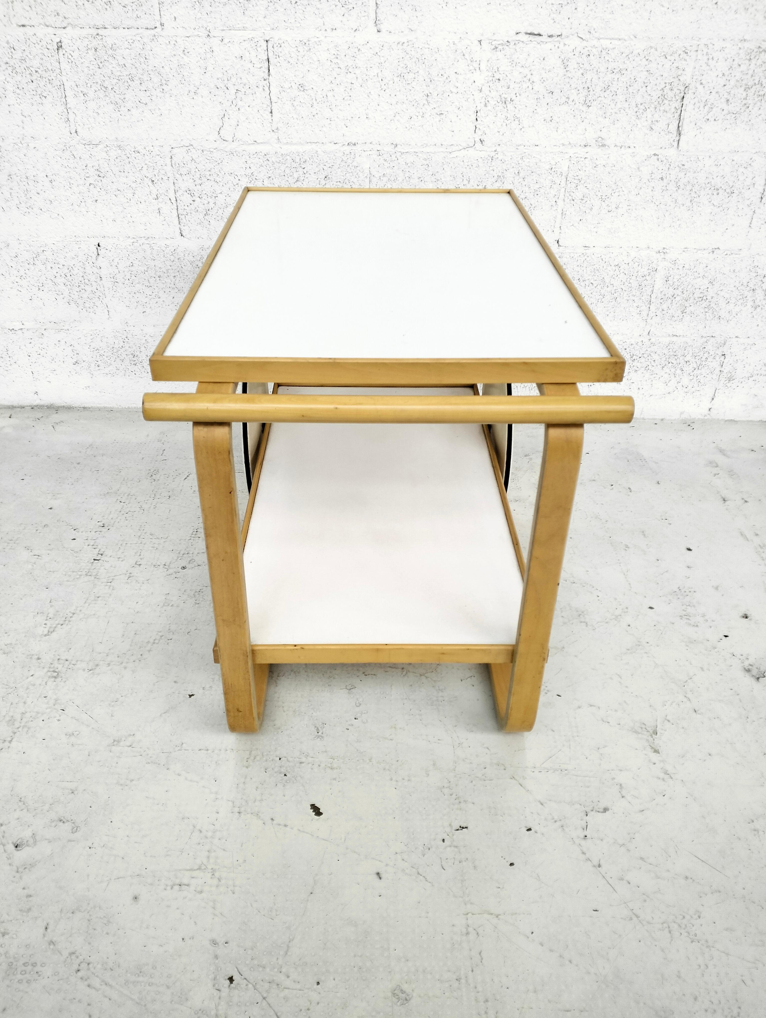 Tea trolley 901 model attributed to Alvar Aalto for Artek 60s 3