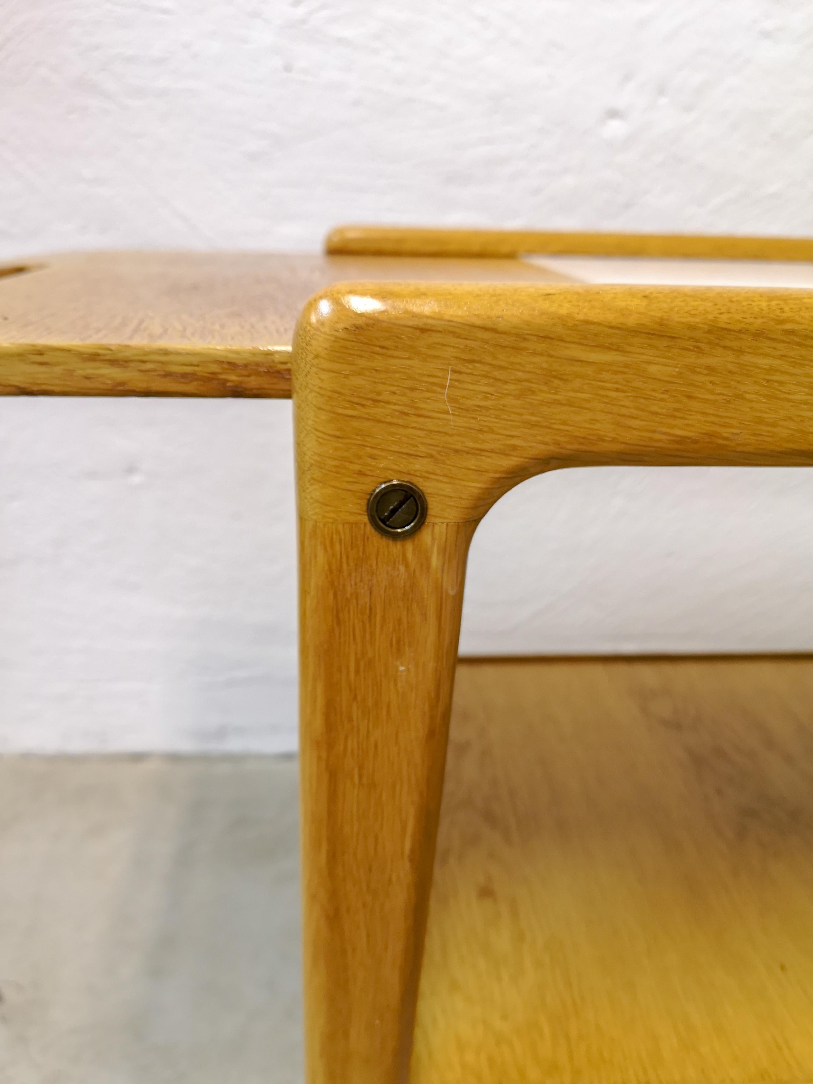 Tea Trolley by Yngve Ekström, Oak and Formica Swedese 2