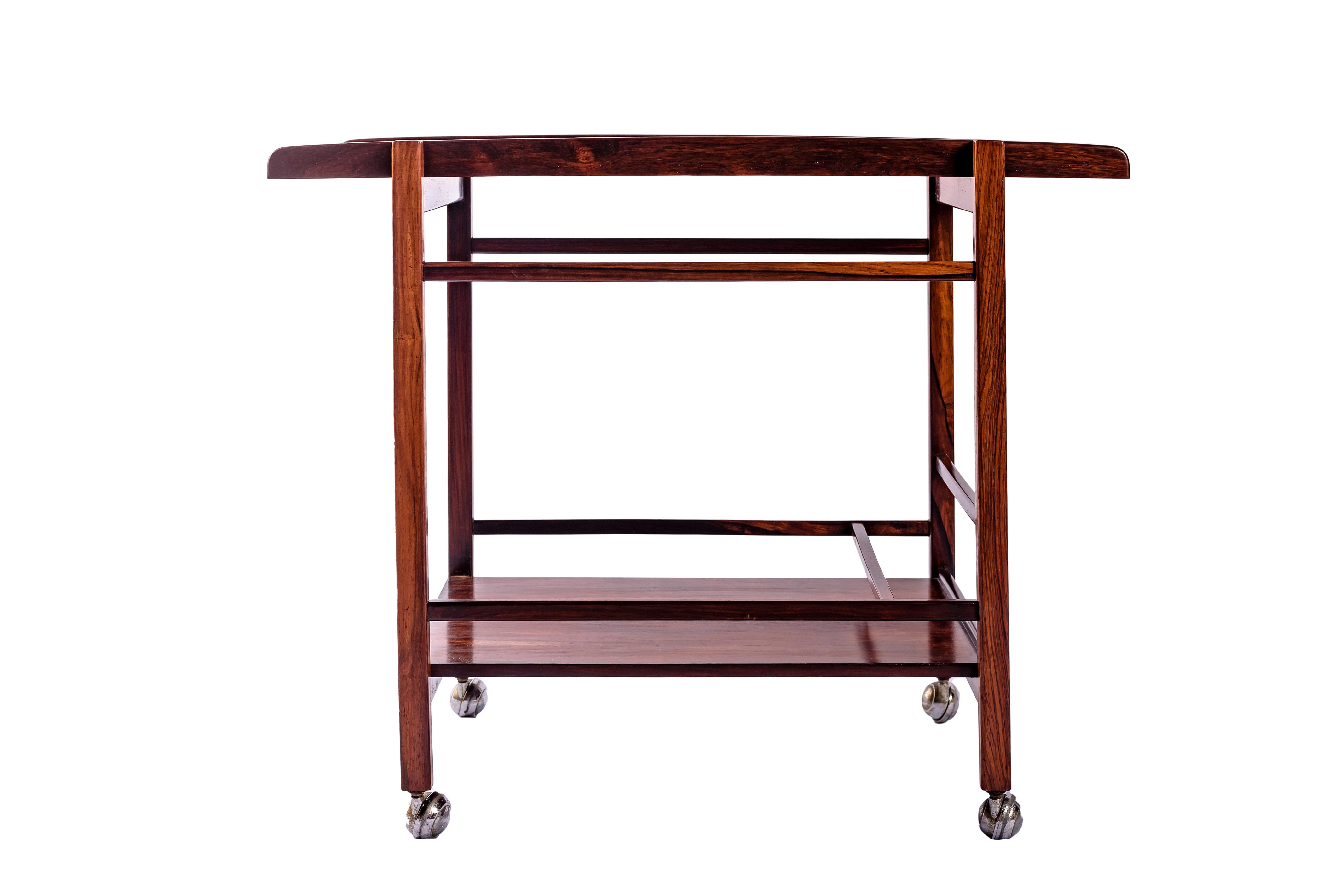 Mid-Century Modern Chariot à thé en vente