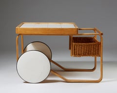 Tea Trolley Model 901, Designed by Alvar Aalto for Artek, Finland, 1935
