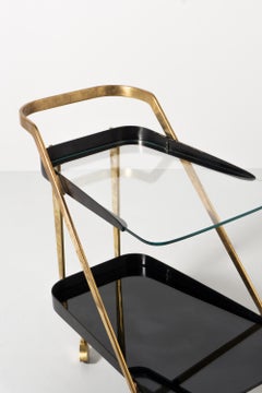 Tea Trolley on Wheels by Max Ingrand, circa 1950