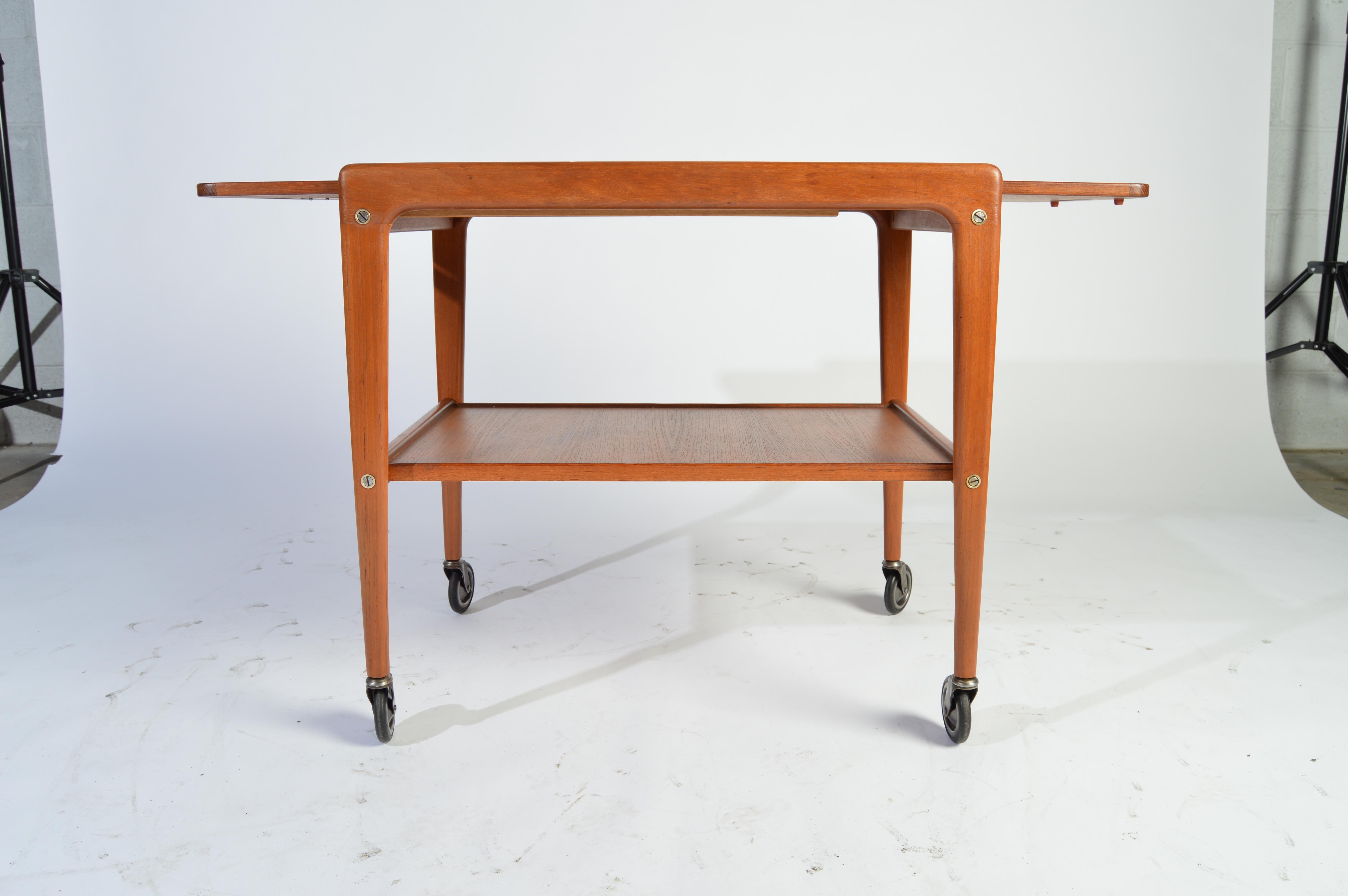 Scandinavian Modern Tea Trolley or Bar Cart designed by Yngve Ekstrom, Sweden, 1956