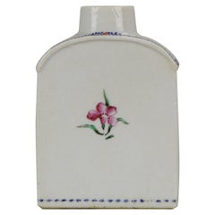 Scène florale de jardin en porcelaine mandarine Teacaddy, Chine, 1736-1795